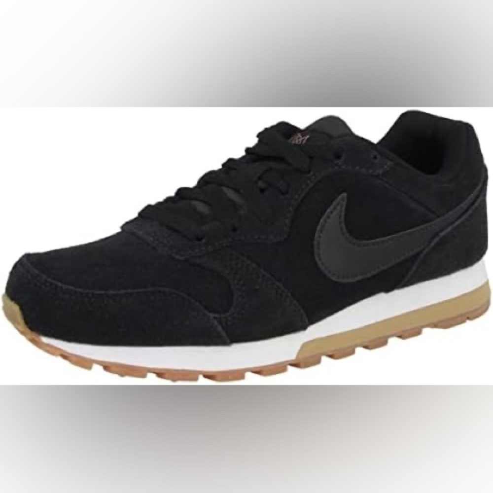 Nike MD Runner 2 SE Womens Size 7 Comfortable Running Shoe Black AQ9121-001 EUC